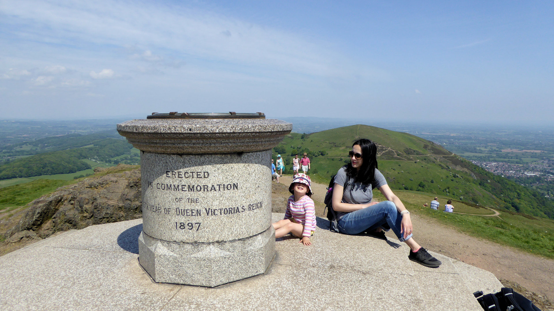 The summit of Worcestershire Beacon in the Malvern Hills